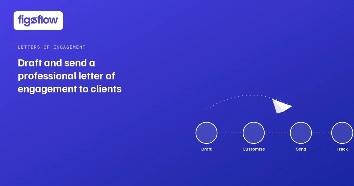 A graphic interface for drafting professional letters of engagement.