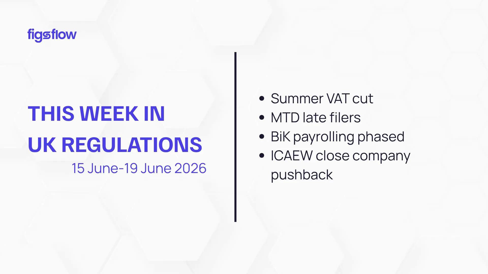 Overview of UK regulations for June 15-19, 2026.
