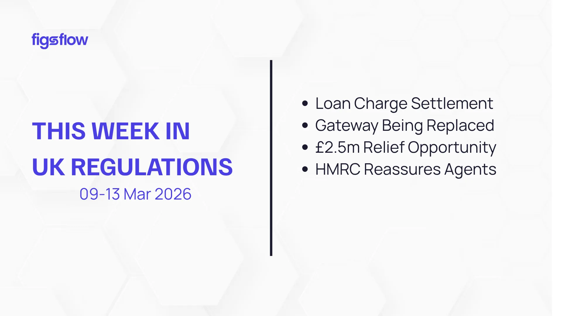 Text outlining UK regulations for the week of March 9-13, 2026