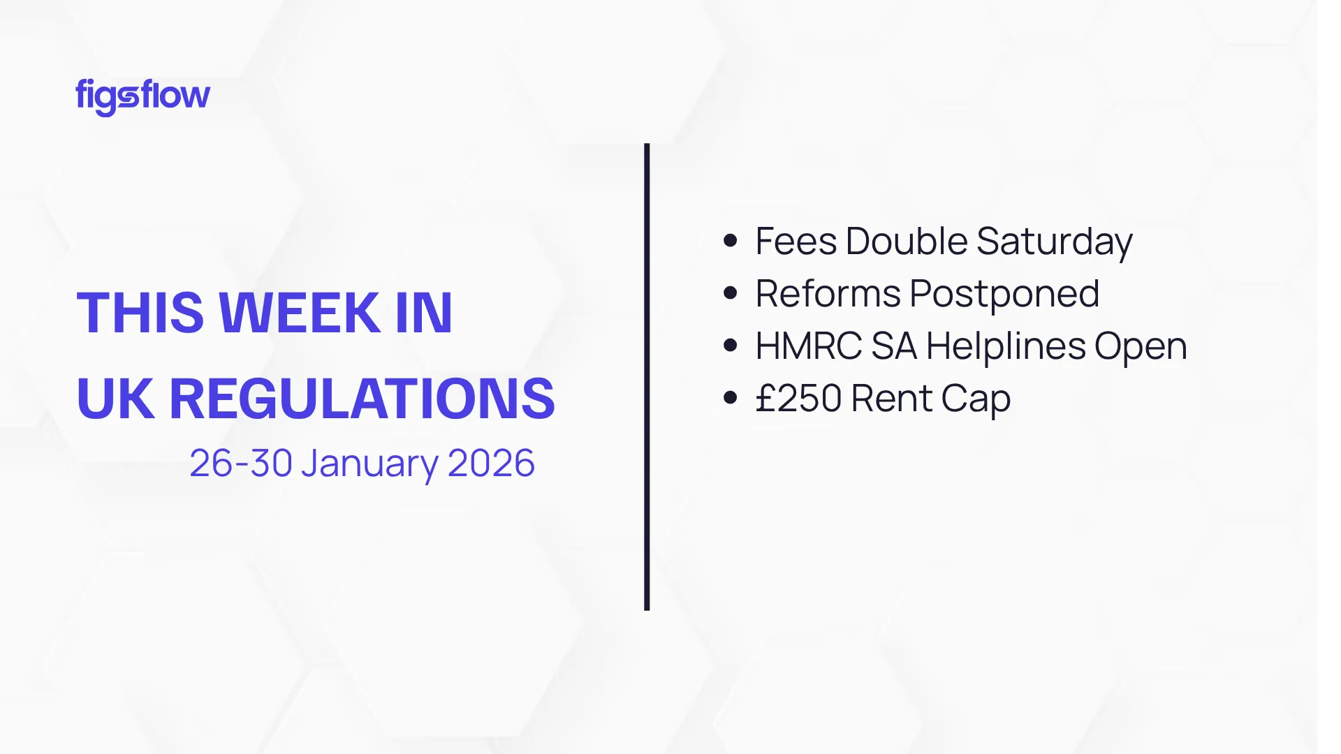 Summary of UK regulations for the week of 26-30 January 2026.